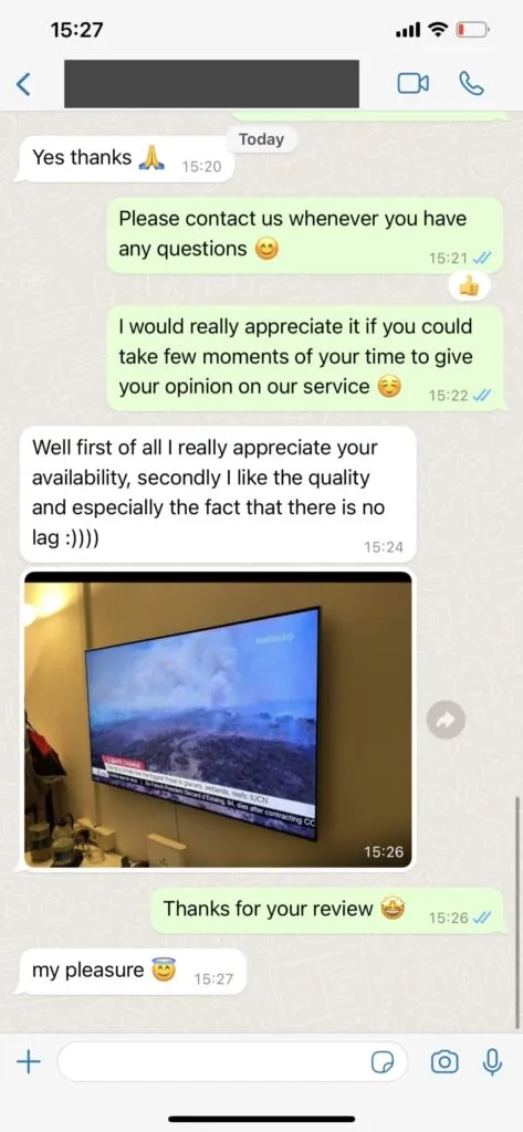WhatsApp customer support setup help screenshot 2 for iptvever