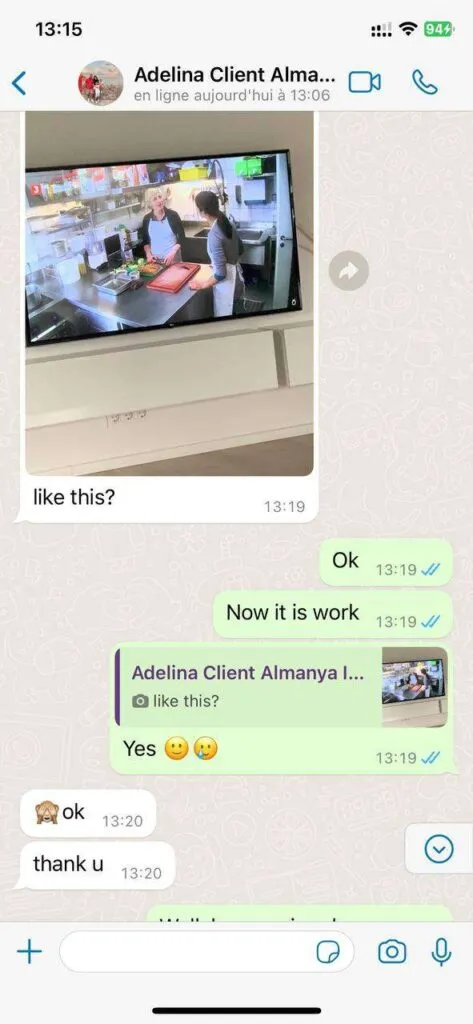 WhatsApp customer activation confirmation screenshot 4 for iptvever